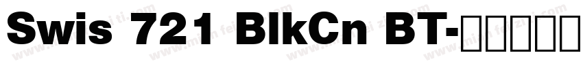 Swis 721 BlkCn BT字体转换